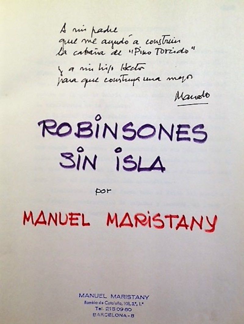 Dedicatoria “Robinsones sin Isla”